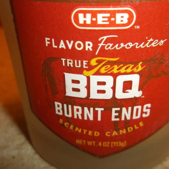 HEB True Texan BBQ Burnt Ends Candles (Set of 4) + Foil & Recipe Cards - Picture 3 of 9